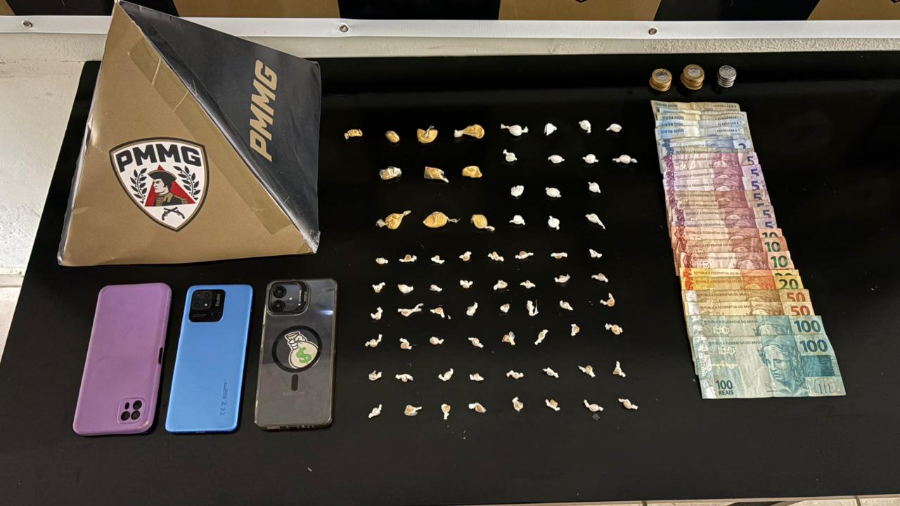 Polícia Militar fecha ponto de tráfico e apreende adolescente com mandado em aberto em Ervália