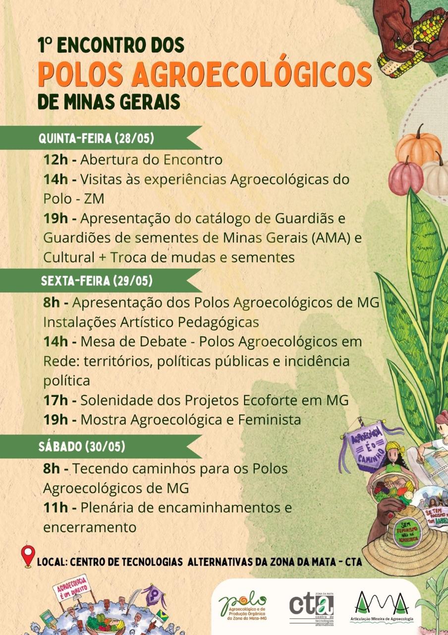 Encontro dos Polos Agroecológicos de Minas segue até sábado com debates e solenidade de projetos