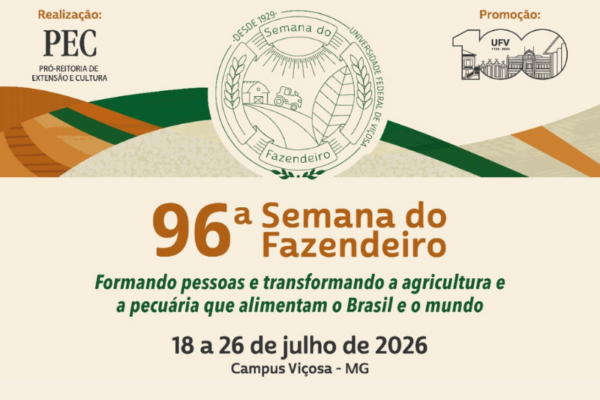 Inscrições para a 96ª Semana do Fazendeiro começam nesta quarta-feira em Viçosa