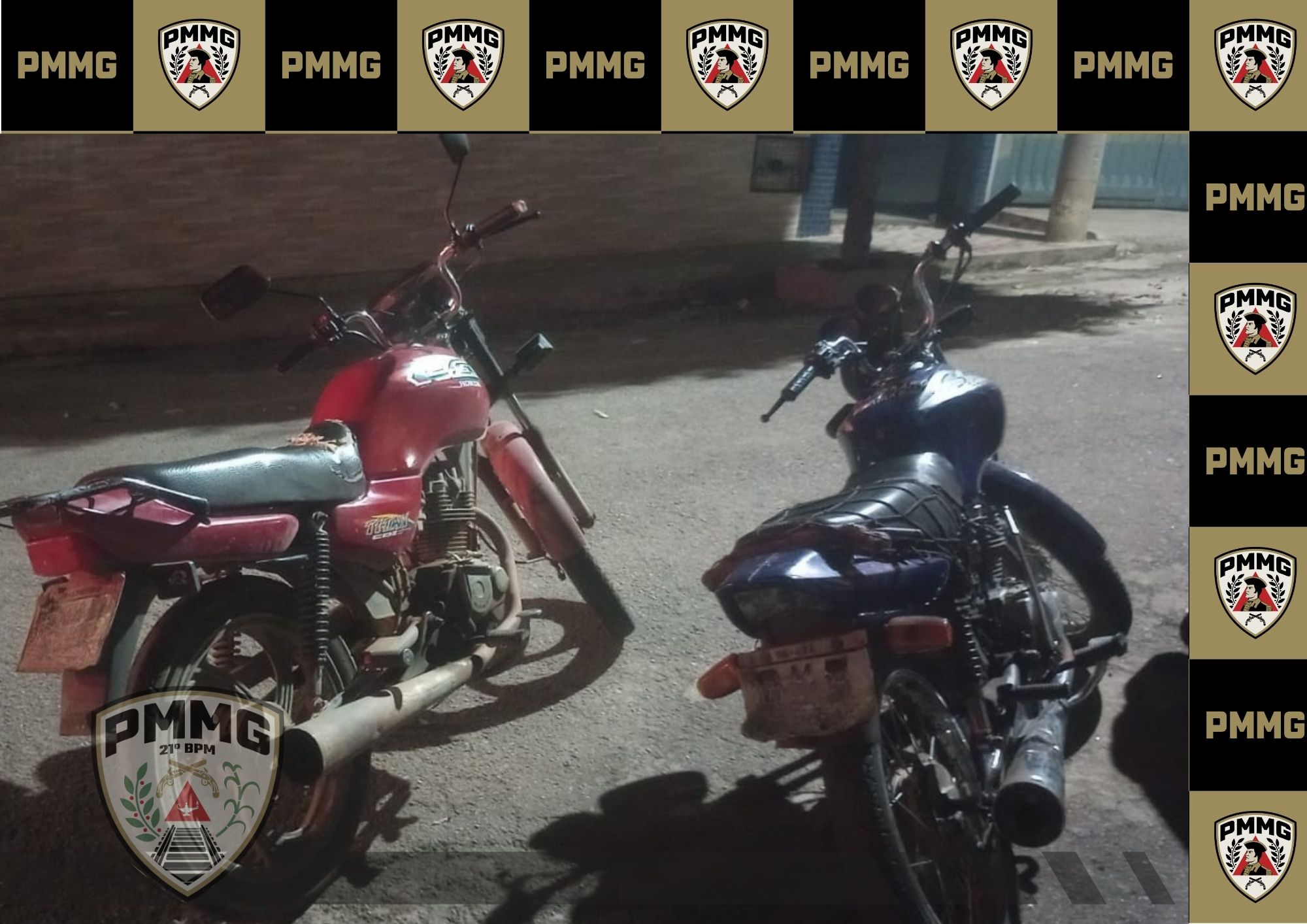 Polícia apreende adolescentes e recupera motocicletas após ação do Olho Vivo em Ubá