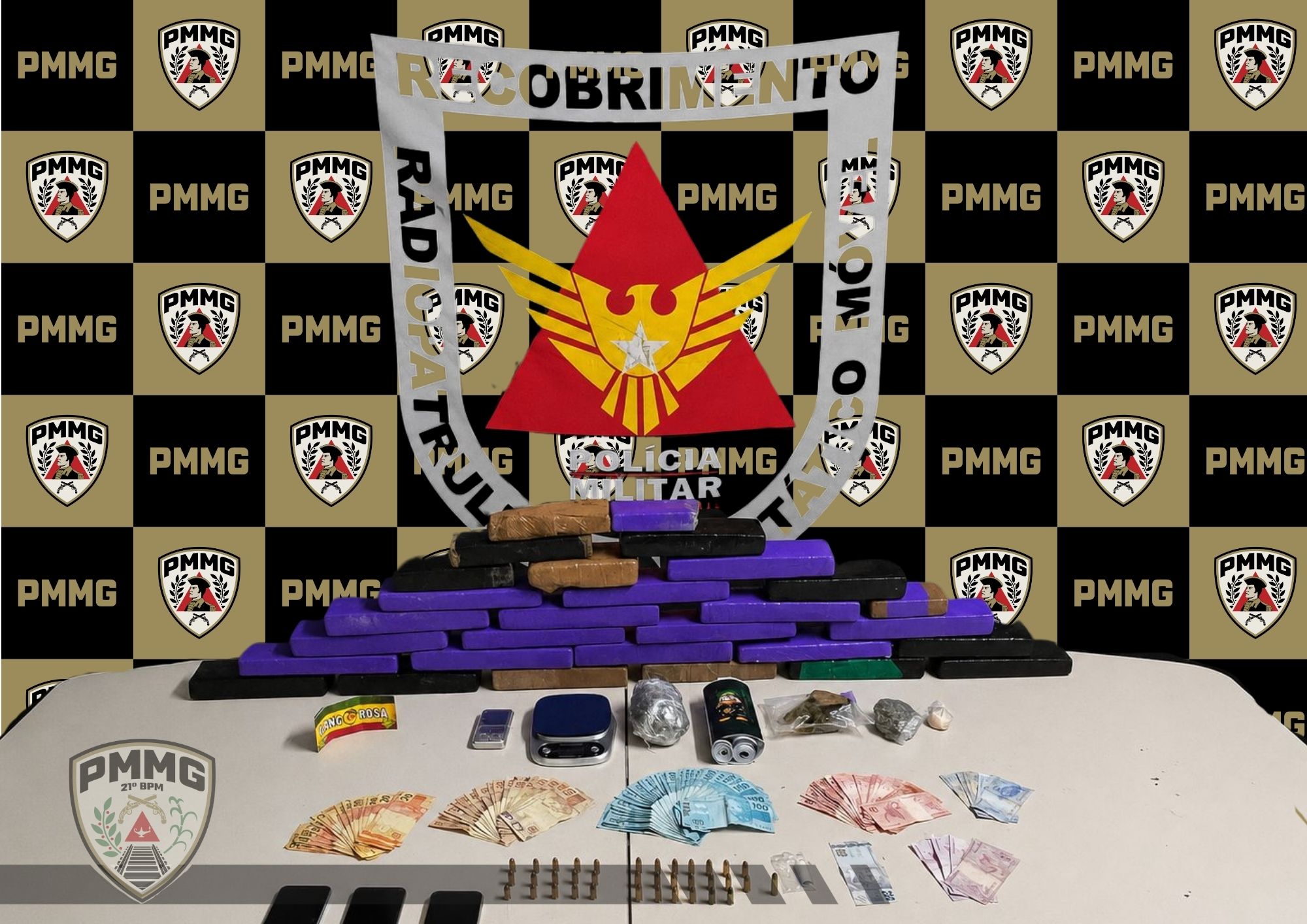 Polícia Militar prende homem por tráfico de drogas em Ubá