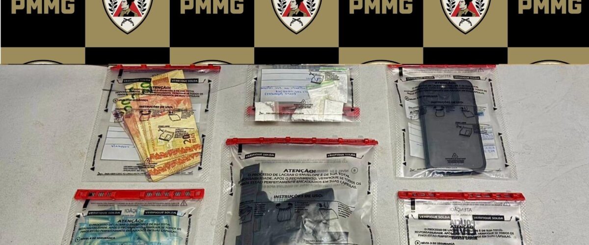 Polícia Militar apreende arma de fogo e drogas e prende suspeito em Ubá