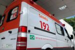 Mulher baleada na cabeça é transferida pelo SAMU entre hospitais em Viçosa