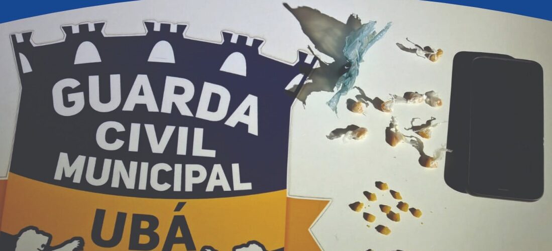 GCM de Ubá prende suspeito por tráfico de drogas na Praça Guido Marlière