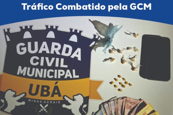 GCM de Ubá prende suspeito por tráfico de drogas na Praça Guido Marlière