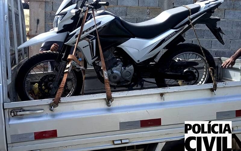 Polícia Civil recupera motocicleta furtada e prende suspeito em Visconde do Rio Branco