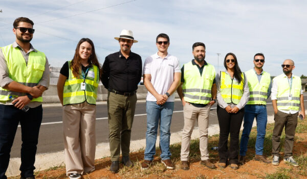 Governo de Minas vistoria obra de acesso a distrito industrial na BR-491, em São Sebastião do Paraíso