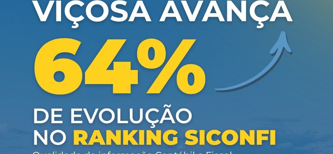 Viçosa sobe 1.905 posições em ranking nacional de gestão contábil e fiscal