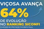 Viçosa sobe 1.905 posições em ranking nacional de gestão contábil e fiscal