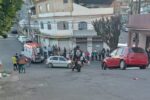 Colisão na Rotatória do Cerâmica termina com casal ferido e motorista em fuga