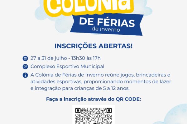 Prefeitura de Viçosa abre inscrições para Colônia de Férias de Inverno com 200 vagas gratuitas