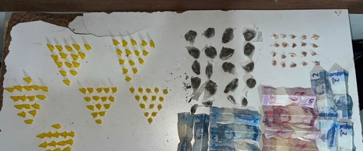 Suspeito foge de abordagem e Polícia Militar apreende drogas durante patrulhamento em Ubá
