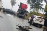 Acidente com múltiplos veículos deixa um morto na MG-482 entre Porto Firme e Piranga