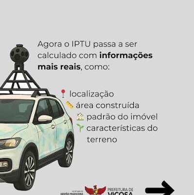 IPTU 2026 em Viçosa traz novo cálculo e atualização cadastral