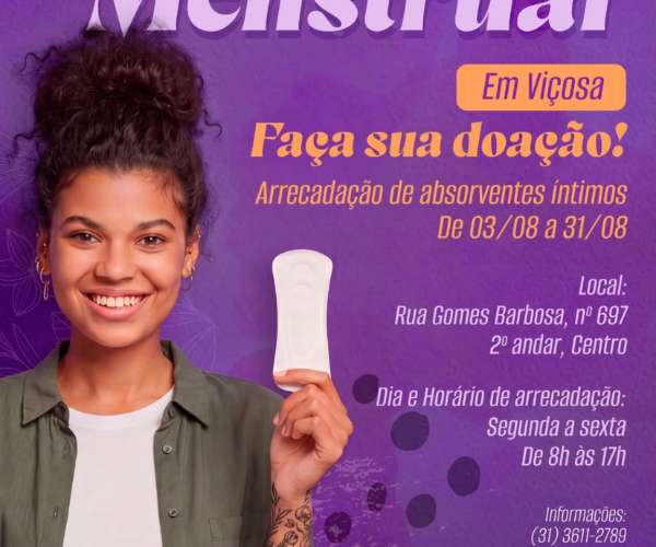 UFV recebe pontos de coleta de absorventes para campanha da Defensoria Pública