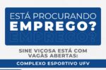 Sine Viçosa divulga 12 vagas para obra do Complexo Esportivo da UFV