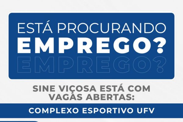 Sine Viçosa divulga 12 vagas para obra do Complexo Esportivo da UFV