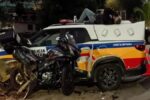 Motorista é preso após atingir moto e viatura durante blitz na BR-356, em Muriaé