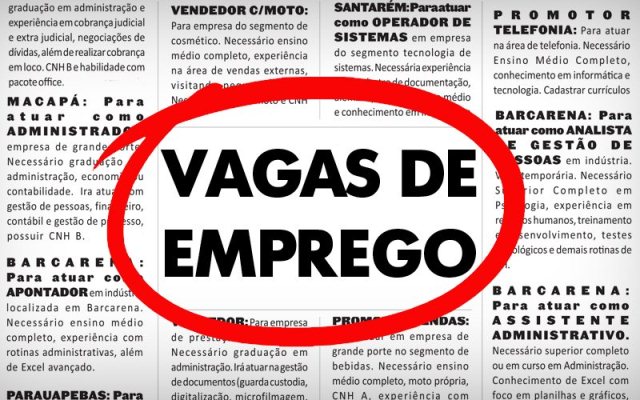 Sine divulga 204 vagas de emprego com oportunidades em diversas áreas
