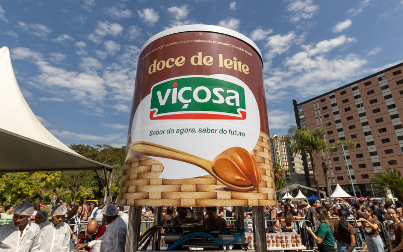 Doce de Leite Viçosa bate recorde nacional com 3,4 toneladas durante centenário da UFV