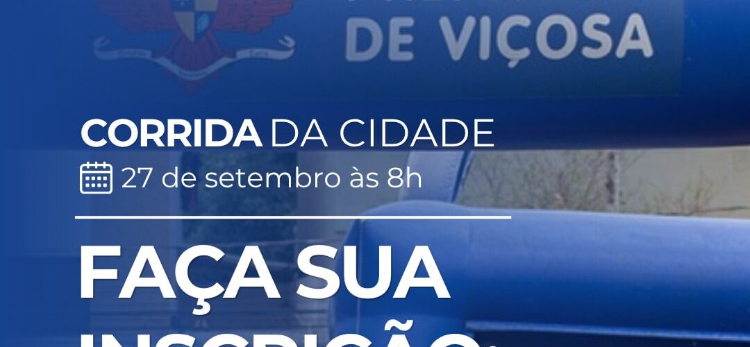 Corrida da Cidade 2026 terá percurso de 6 quilômetros em Viçosa