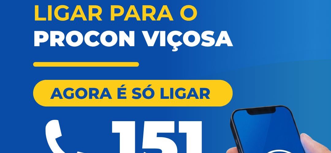 Procon Viçosa passa a atender pelo telefone 151