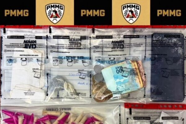 Homem é preso com 236 porções de cocaína durante operação em Ubá