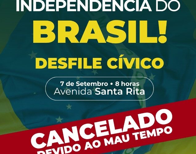 Desfile de 7 de Setembro é cancelado em Viçosa devido às condições climáticas