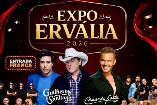 Expo Ervália 2026 terá shows, atrações agropecuárias e entrada gratuita