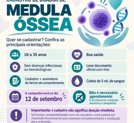Cadastro para doação de medula óssea será realizado na UFV