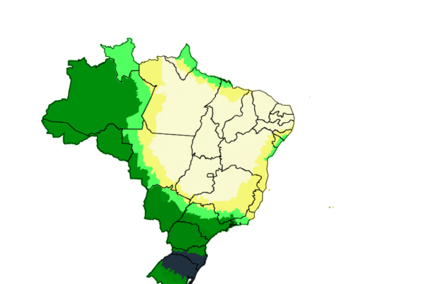 Alerta amarelo para tempestades segue em Minas Gerais nesta segunda-feira