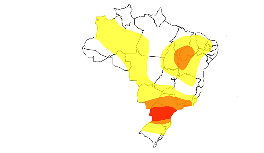 INMET emite alerta de tempestade para Viçosa e região nesta quinta-feira