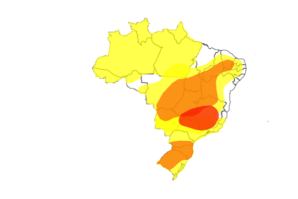 Previsão indica chuva e queda de temperatura em Viçosa a partir de quinta-feira