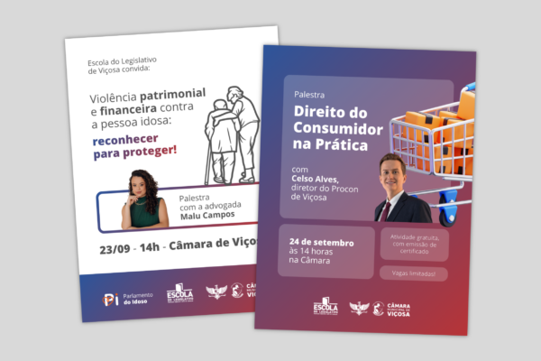 Palestras sobre direitos dos idosos e do consumidor serão promovidas pela Escola do Legislativo
