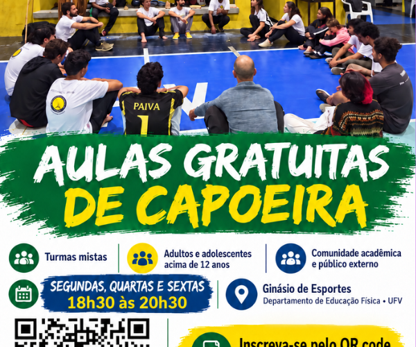 UFV oferece aulas gratuitas de capoeira com inscrições abertas durante todo o ano