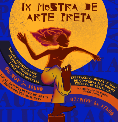 Mostra de Arte Preta terá apresentações gratuitas em Viçosa nos dias 6 e 7 de novembro