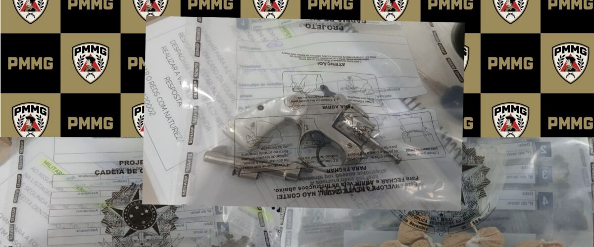 Polícia apreende arma, munições e drogas após denúncias em Visconde do Rio Branco.
