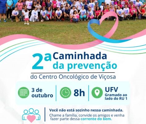 2ª Caminhada da Prevenção será realizada neste sábado na UFV