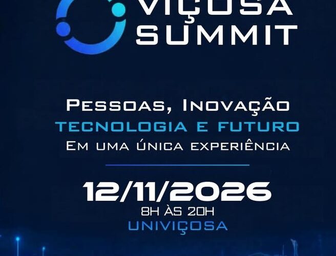 Viçosa Summit 2026 vai discutir o impacto da inteligência artificial no trabalho e nos negócios