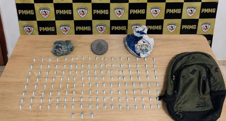Polícia apreende 159 pinos de cocaína escondidos em bambuzal em Paula Cândido