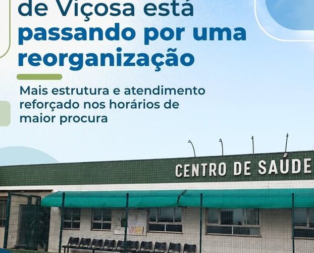UBS Central de Viçosa terá atendimento diário das 7h às 22h