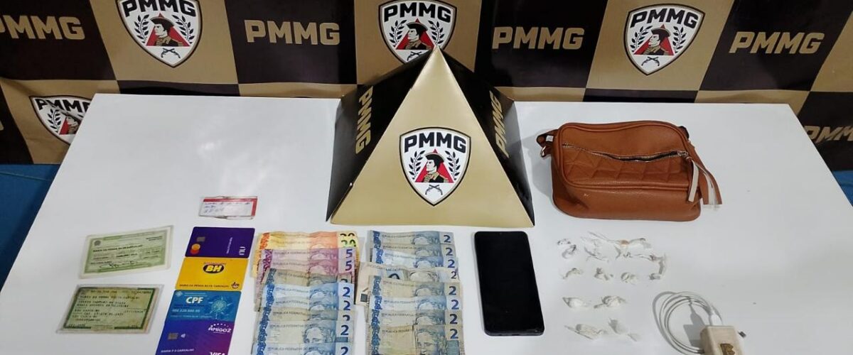 Casal é preso por furto de bolsa e tráfico de drogas em Rio Casca