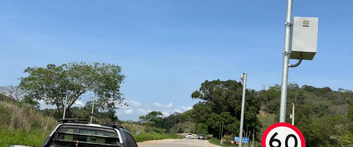 Novo radar começa a fiscalizar velocidade na estrada entre Muriaé e Miraí