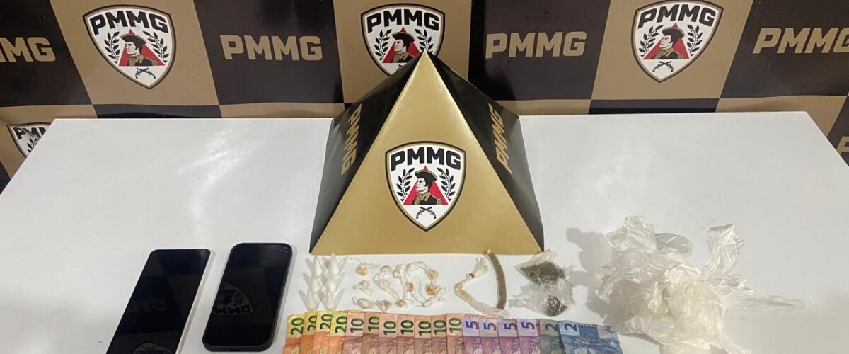 PM prende dois suspeitos de tráfico de drogas em Rio Casca