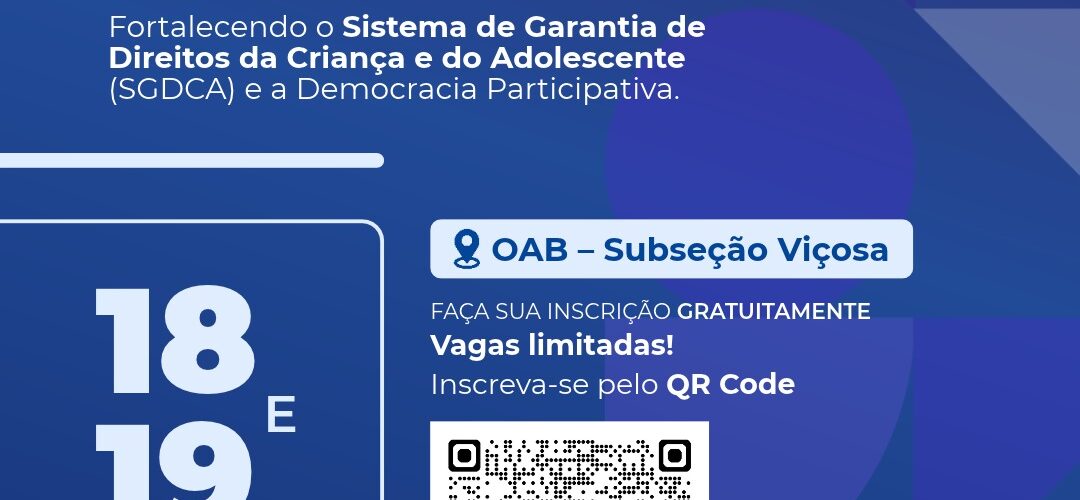 Viçosa abre inscrições para Conferência Municipal dos Direitos da Criança e do Adolescente