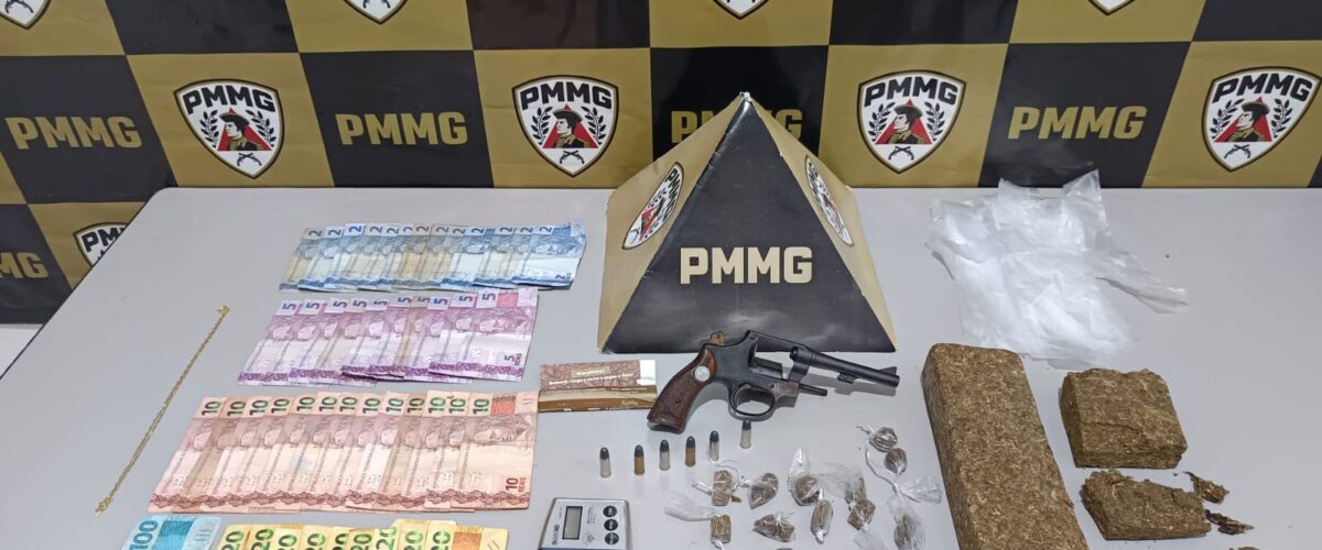 Homem é preso por tráfico de drogas e porte ilegal de arma em Jequeri