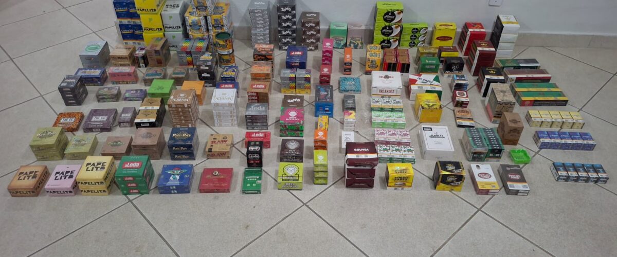 Polícia Rodoviária apreende produtos de tabacaria na MGC-120, em Ponte Nova