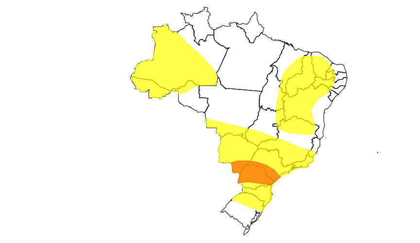 Alerta de tempestades segue em Viçosa, com previsão de chuva até sexta-feira