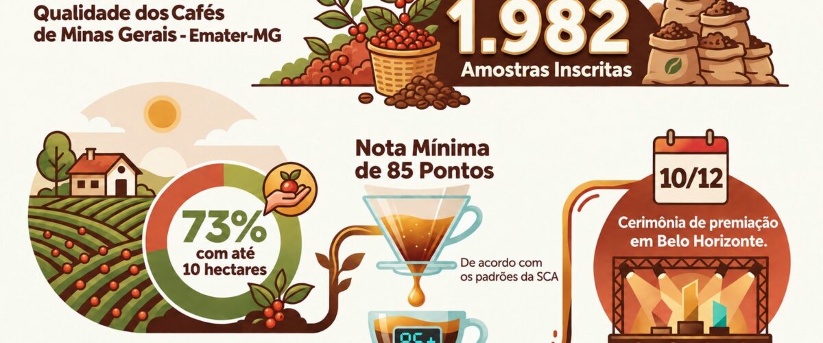 Concurso de Qualidade dos Cafés de Minas Gerais bate recorde com quase 2 mil amostras inscritas